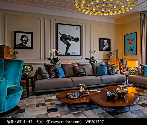 倫敦高端住宅客廳的設(shè)計(jì)與裝飾藝術(shù)